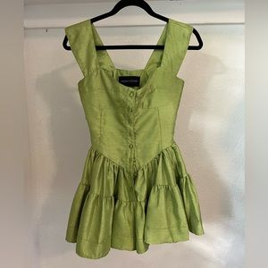 Vanessa Mooney best selling Elizabeth romper in a limited edition green